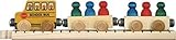 【米国正規商品・並行輸入】ネームトレイン 木製おもちゃ NameTrain School Vehicle Set スクールバスセット
