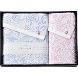 『お返し 香典返し 法要引き出物などに人気の商品』　今治ジェンヌ　プリンセスアン バスタオル＆フェイスタオル　【掛け紙・包装可】