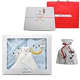 ミキハウスファースト(MIKIHOUSE) ベビーバスポンチョ 出産お祝セット ブルー(御祝のし包装済み)＋オリジナルデカフェセット
