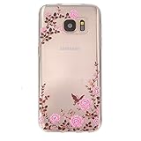 UNEXTATI Galaxy S7 ケース 高品質 超薄型 TPU 保護カバー 液晶保護 衝撃吸収 Samsung Galaxy S7 用 Case Cover (P2 ピンク)