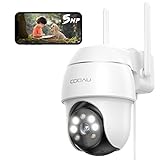 COOAU 500万画素 防犯カメラ 屋外 ワイヤレス WiFi 5MP 遠距離暗視 5dBiアンテナ 高精細監視カメラ