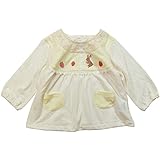 《春秋対応》(日本製) Pample Mousse(パンプルムース) ニット天竺ジャガードオーバーブラウス 90cm/IV NO.DP-81214