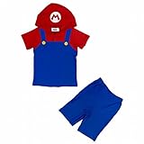 (バンダイ)BANDAI 半袖パーカ パンツ 上下セット スーパーマリオ マリオ 90