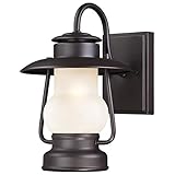 Westinghouse 6204200 Santa Fe 1 Light Outdoor Wall Lantern, Weathered Bronze [並行輸入品]