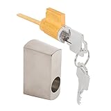 Prime-Line Products E 2195 Sliding Door Offset Key Lock with Housing, Satin Nickel [並行輸入品]