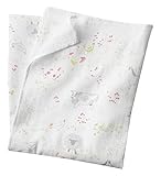 Coyuchi 1020974 Print Swaddle Blanket 40 x 40 Barnyard [並行輸入品]