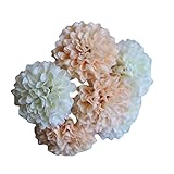 AWHAO 6pcs ポンポンマムバンドル 造花 インテリア 7色