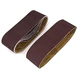 uxcell サンドペーパー サンディングベルト 研磨帯 533mmx75mm 800グリット 研磨剤素材 10個