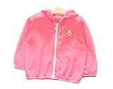 (美来Kids)子供 パーカー 男の子 女の子 キッズ ワンポイント 無地 パステルカラー 長袖 薄手 羽織り ジップアップ ファスナー フード付き (15(130), ローズピンク)