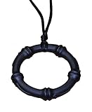 KidKusion Gummi Teething Necklace Bamboo, Black by KidKusion