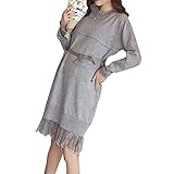 マタニティ ワンピース 長袖 レース 授乳服 フォーマル 授乳口 付き 優雅 産前 産後 妊婦服