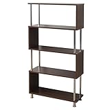 山善(YAMAZEN) ディスプレイラック 幅80 奥行30 5段 ウォルナットブラウン MIR-5(WBR)