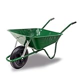 英国 ウォールソール・ホイールバロウ　鉄製一輪車　グリーン