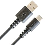 KYOHAYA A to C ケーブル USB Type A - Type C 充電ケーブル タイプC 最大3A 急速 急速充電 USB2.0 480Mbps データ転送 MacBook/iPhone/Xperia/Galaxy/Nintendo Switch 各種対応 CONNECT GEAR AC-2 (USB-A to USB-C, ブラック, 1.5m)