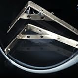 Dagly（TM）1ペア160X300mm 304ステンレススチール棚ホルダーブラケット、三角商品棚、壁の棚、棚支持フレーム