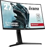 G-MASTER ゲーミング モニター ディスプレイ 27インチ 165Hz 1ms 湾曲 VA フルHD 高さ調整 HDMIx2 DPx1 各種ケーブル付 3年保証 国内サポート iiyama GB2766HSU-1A