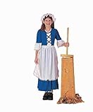 Forum Novelties Kids Colonial Girl Costume X-Large Multicolor [並行輸入品]