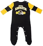 Iowa HawkeyesチームBeliever Onesie長袖スリー ブラック