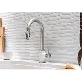 Blanco 442061 Sonoma 1.5 Bar Sink Faucet, White/Stainless Dual Finish [並行輸入品]