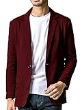 [liberte riche] リベルテ リッシュ メンズ ジャケット テーラードジャケット スウェット ビジネス カジュアル 細身 ストレッチ 6color 6サイズ展開 ボルドー 3XL