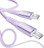 13カラー 4長さ PD急速 15W 60W 100W 100％シリコン 超高耐久 USB-A Type-C to Type-C【inklink Japan公式】充電ケーブル iPhone 充電コード USB-C 機器対応 急速充電 PC/パソコン/ノートパソコン/iPhone/iPad/Android (Type-C to Type-C PD60W, ラベンダー, 1m)