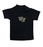 Wake Forest NCAA幼児＆幼児用刺繍ロゴt-shirt-black