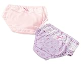 Bevalsa下着 キッズ 女の子 ショーツ 無地 花柄 蝶結び リボン ブリーフショーツ 女児用ショーツ 2枚組 セット