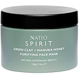 Natio Spirit Green Clay + Manuka Honey Purifying Face Mask, 150 g