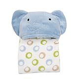 Bedtime Originals Jungle Buddies Hooded Coral Fleece Blanket [並行輸入品]