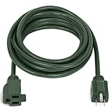 Fosmon (4.5m) 屋外/屋内 電源 延長コード 3芯 UL認証 16AWG 125V 13A 1625W AC電源 延長ケーブル (グリーン)