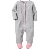 Carter's(カーターズ) コットンスナップアップスリープアンドプレイ グレー ロンパース長袖 6ヶ月【並行輸入】