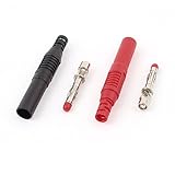 uxcell はんだタイプ DIY 4mm テスト　バナナ　プラグ　 アダプター　2個