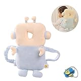 DETUOSI　赤ちゃんのごっつん防止NEW リュック枕 ベビーの頭を守る 　やわらかリュック ヘッド ガード 肩紐調整 3ヶ月~3才まで適用（ロボット）