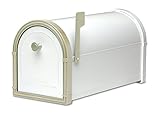 Architectural Mailboxes Bellevue Mailbox White with White Bronze [並行輸入品]