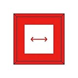 BS17879 埋設表示杭 矢印赤右左矢印のみ・再生プラスチック・70X70X450