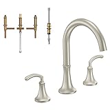 Moen KRTIC-D-TS963BN Icon 7-7/8-Inch Roman Tub Faucet, Brushed Nickel [並行輸入品]