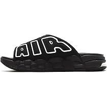 Nike AIR MORE UPTEMPOSLIDEエアモアアップテンポスライド NIKE AIR MORE UPTEMPO SLIDE BLACK/WHITE-BLACK-CLEAR（ナイキ