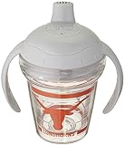 Tervisテキサス大学Sippy Cup withグレー蓋、6オンス、クリア