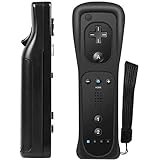 NITONAMI Wiiリモコン プラス Wii コントローラー WiiU Wii 対応 コントローラー シロ Wiiリモコンジャケット 同梱（ブラック）