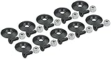 Allstar Performance ALL18635 Black 1/4" x 1" Countersunk Bolt Kit with 1-1/4" OD Washer, (Set of 10)