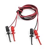 uxcell マルチメータ電気テスター　ダブルSMD ICテストフック　リードケーブル フックタイプ　1M　ペア