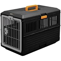 アイリスオーヤマ 折りたたみ ペットキャリー ブラック/オレンジ 中型犬用