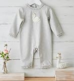 Albetta(アルベッタ）クロシェット　スワン　ベイビー　ロンパース
