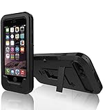 iPhone 6 Plus/iPhone 6s Plus 自転車 バイク ホルダー Dee Plus(ディプラス） マウント ケース 防水 防塵 耐衝撃 カバー シールド for iPhone6 Plus/iPhone6s Plus タッチ/調節可能 360度回転式 ガラスフィルム付き