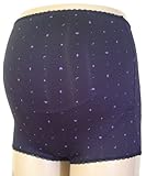 ネトゥル マイクロファイバーランダム柄ベルト内蔵タイプマタニティガードル L ブラック 4841