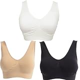 授乳ブラ マタニティブラ ノンワイヤーブラ 授乳ブラジャー ストラップオープン 3枚セット ノーマル×ホワイトミックス L-LL