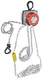 CM 5623A Steel Hurricane Hand Chain Hoist with Hook Mounted, 1000 lbs Capacity, 10' Lift Height by C