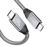ULT-WIIQ Type C ケーブル 0.5m USB C to USB C ケーブル 20Gbps高速データ転送 240W 急速充電 4K@144Hz 映像出力 PD3.1/QC4.0対応 USB C 3.2 Gen2x2標準、USB3.1/2.0 下位互換 MacBook/iPad Pro/Switch等Type-C機種対応 E-Marker搭載 ナイロン編み 超高耐久