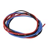 イーグル模型(Eagle Model) EAGLE RACING シリコン銀コードセット・18G[ゲ-ジ](赤、黒、青 各60cm) #2263U