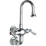 シカゴ洗面225 – 261 AB壁マウントユーティリティ/サービス蛇口レバー付きHandl、 225-261ABCP 1